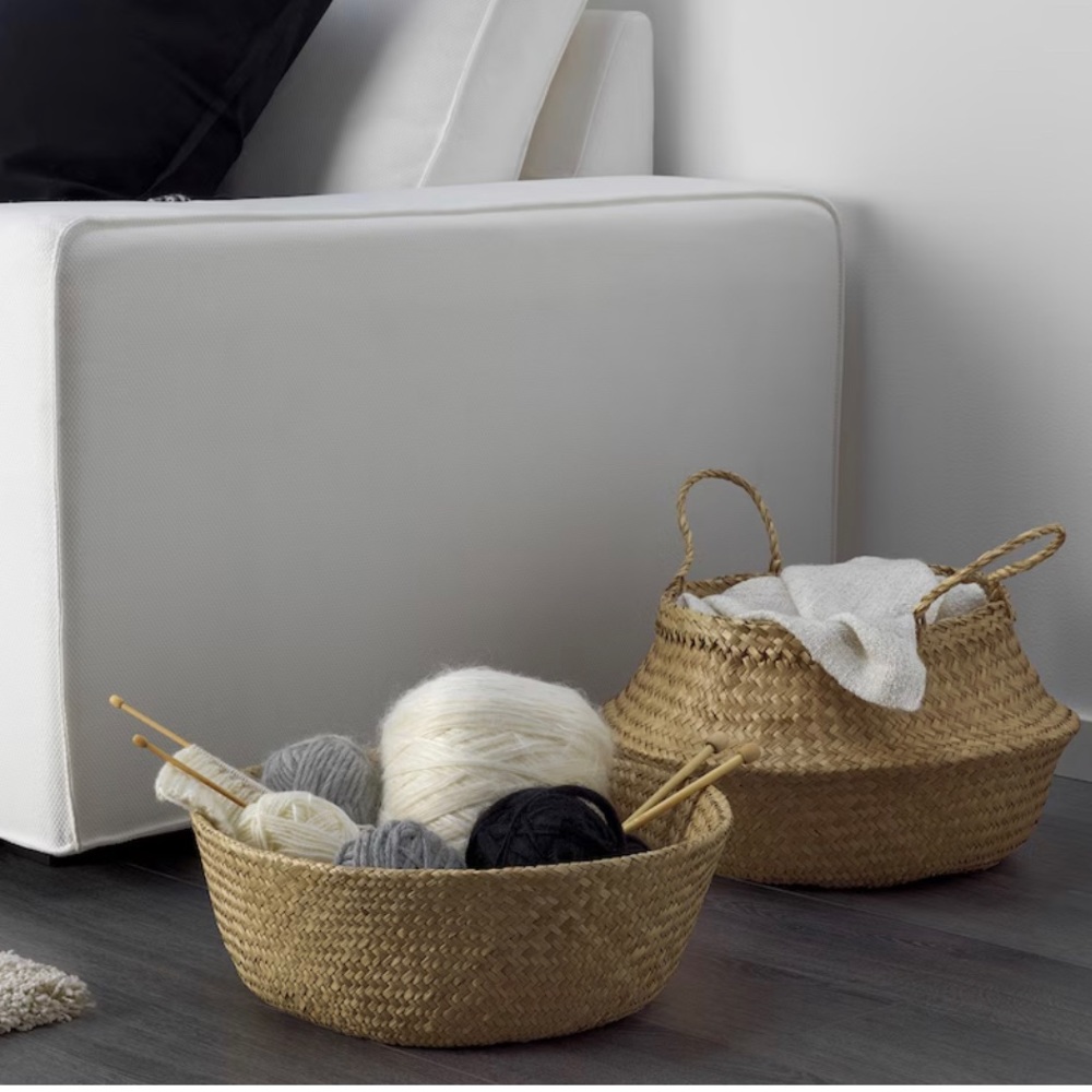 Seagrass Basket Home Decor for Multi-Purpose Use